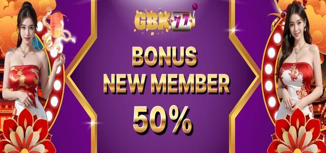 BONUS NEW MEMBER 50%